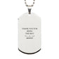 architect engraved silver dog tag thank you for being the best perfect gift for graduation birthday holidays