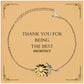 architect sunflower bracelet unique engraved gift for christmas graduation and birthday thank you for being the best architect