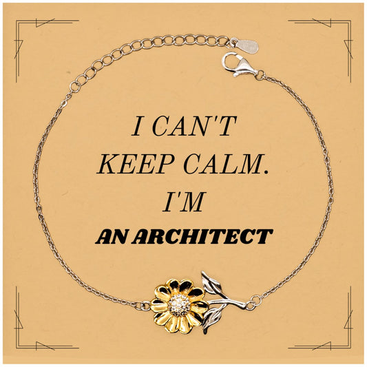 architect sunflower bracelet unique gift for graduation and christmas