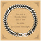 artist cuban link chain bracelet inspirational gift for birthday graduation confidence boost and holidays so close to rockstar
