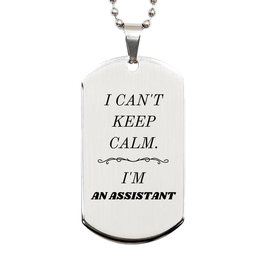 assistant engraved silver dog tag perfect for graduation celebration confidence gift