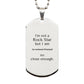 assistant principal engraved silver dog tag not just a rockstar perfect gift for graduation and veterans day