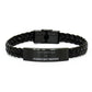 assistant principal leather braided bracelet confidence and inspiration for graduation and holidays