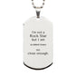 athletic trainer engraved silver dog tag im not a rockstar but close enough perfect gift for graduation birthday veterans day and more