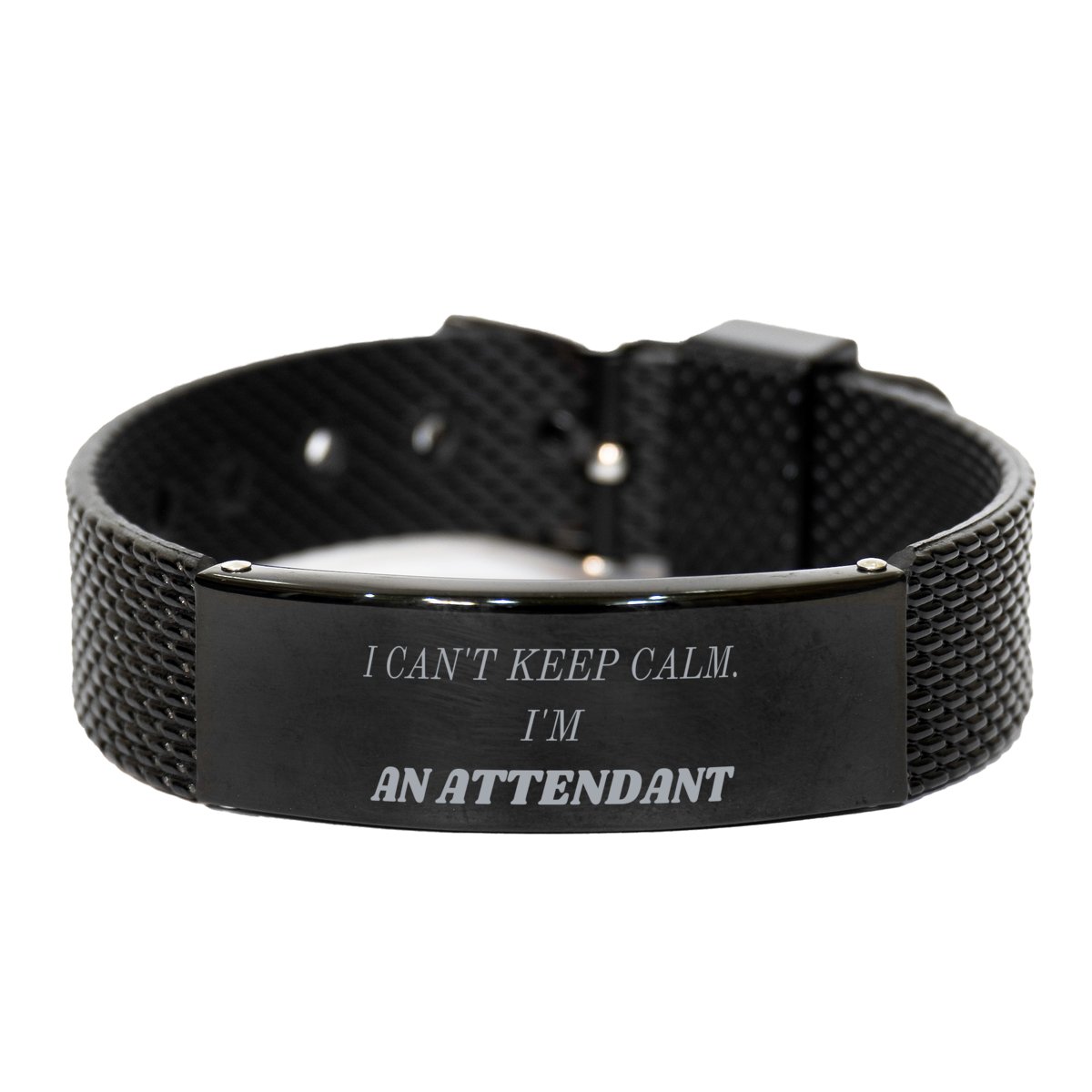 attendant black shark mesh bracelet unique engraved birthday gift for confidence and inspiration