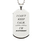attendant engraved silver dog tag unique gift for veterans day christmas birthday i cant keep calm im attendant confidence and inspiration for dog lovers