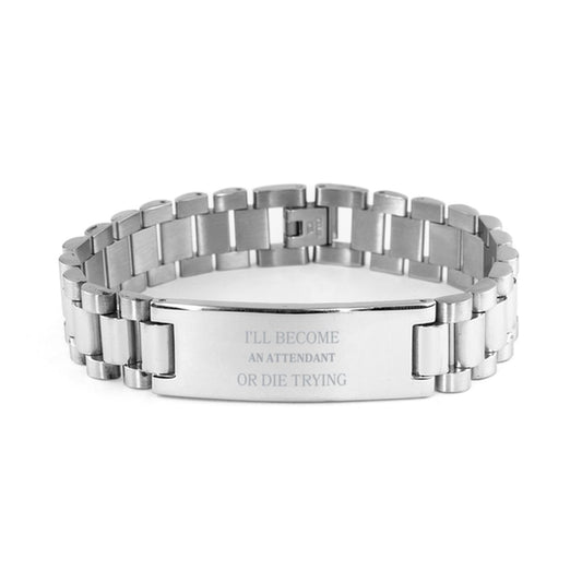 attendant stainless steel bracelet engraved confidence for graduation and birthday gifts