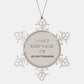Auctioneer Snowflake Ornament - I Cant Keep Calm, Auctioneer, Christmas Gift for Auctioneer Hope and Confidence - amangnyshop