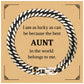 aunt cuban link chain bracelet i am lucky best aunt christmas gift for her