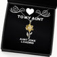 aunt gifts for aunt joke loading motivational aunt sunflower pendant necklace from