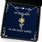 aunt gifts for im the sassy auntie perfect aunt sunflower pendant necklace from