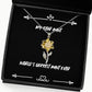 aunt gifts for worlds okayest aunt ever joke aunt sunflower pendant necklace from niece