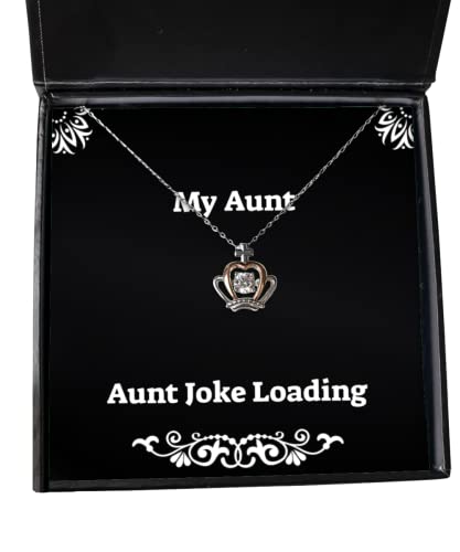 aunt joke loading aunt crown pendant necklace perfect aunt gifts for