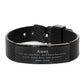 aunt love one another black shark mesh bracelet engraved with john 13 34 perfect birthday gift for auntie inspirational jewelry for women family love and hope bracelet