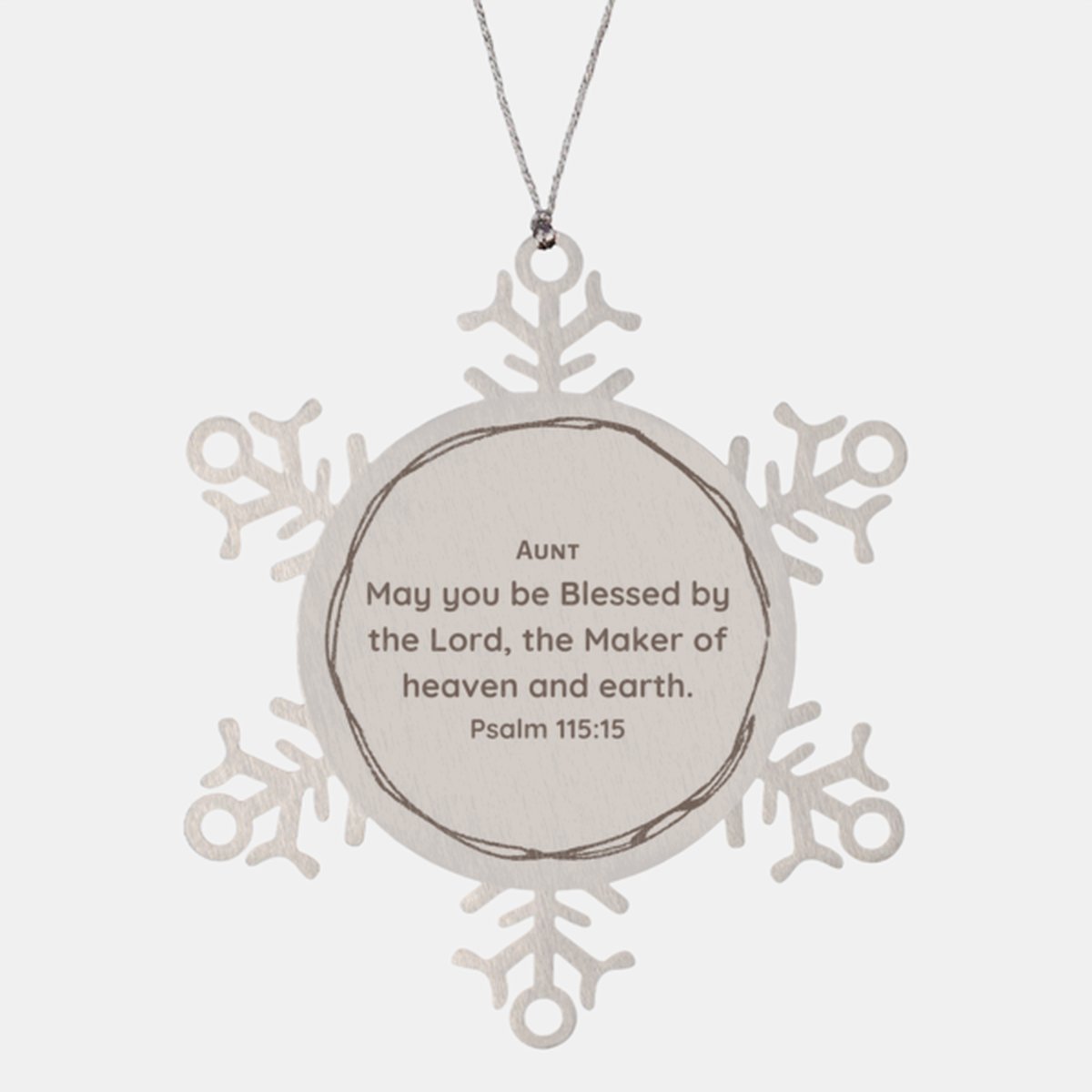 aunt snowflake ornament blessed by the lord hope christmas gift for aunt inspirational aunt gift aunts birthday holiday decor