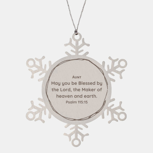 aunt snowflake ornament blessed by the lord hope christmas gift for aunt inspirational aunt gift aunts birthday holiday decor