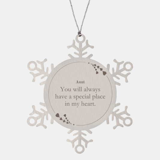 aunt snowflake ornament youll always have a special place christmas gift for aunt beautiful engraved snowflake ornament unique aunt christmas gift heartfelt aunt keepsake for holidays and birthday