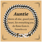 auntie cuban link chain bracelet guard your heart proverbs 4 23 inspirational gift for birthday christmas and graduation