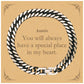 auntie special place in my heart cuban link chain bracelet for birthday gift and christmas present engraved inspirational jewelry for auntie