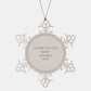 author snowflake ornament thank you for best inspirational christmas gift