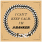 Banker Cuban Link Chain Bracelet - I Cant Keep Calm, Perfect Christmas Gift for the Confident Banker with Unique Engraved Design to Show Your Hope and Inspiration - amangnyshop