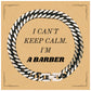 Barber Cuban Link Chain Bracelet - I Cant Keep Calm, Unique Gift for Holidays, Confidence Boosting Jewelry - amangnyshop