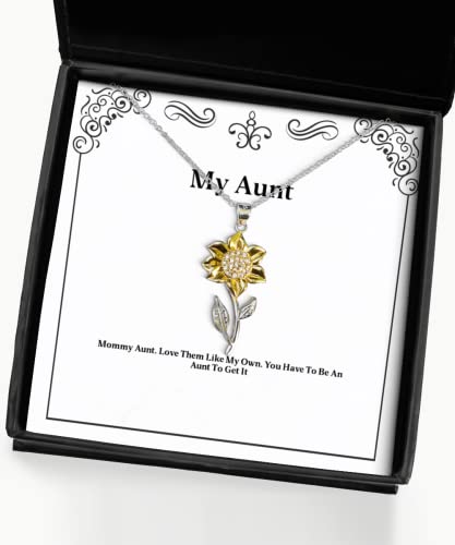 beautiful aunt sunflower pendant necklace mommy aunt love them like my own you have to be an aunt sarcastic gifts