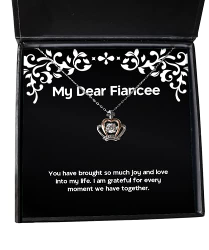 beautiful fiancee gifts you have brought so much joy and love into my life i funny birthday crown pendant necklace gifts for engagement ring wedding band diamond gold silver platinum