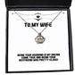 beautiful wife crown pendant necklace being your husband is my dream come true and being love gifts for wife