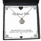 beautiful wife crown pendant necklace every day with you is an amazing adventure and i can present for wife useful from husband
