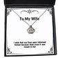 beautiful wife crown pendant necklace i wish that our lives were entwined forever because thats funny for wife christmas