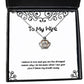 beautiful wife i believe in love and you are the strongest reason why i do because when i holiday crown pendant necklace for wife