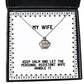 beautiful wife keep calm and let the personal assistant wife handle it unique crown pendant necklace for wife from husband