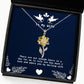 beautiful wife there are not enough hours in a day for me to tell you how much i love wife sunflower pendant necklace from husband