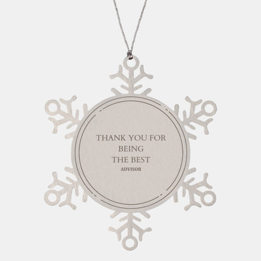 best advisor snowflake ornament thank you christmas gift for mentor unique appreciation keepsake with confidence and inspiration
