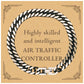 best air traffic controller gifts highly skilled and intelligent appreciation birthday cuban link chain bracelet for air traffic controller men women friends coworkers