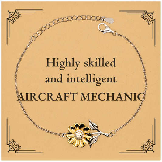 best aircraft mechanic gifts highly skilled and intelligent appreciation birthday sunflower bracelet for aircraft mechanic men women friends coworkers