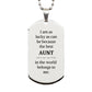 best aunt dog tag engraved gift for birthday christmas and holidays