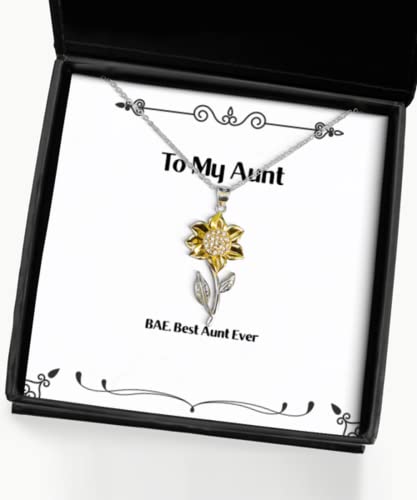 best aunt sunflower pendant necklace bae best aunt ever present for nice gifts from