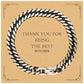 best butcher cuban link chain bracelet thank you gift for him unique engraved jewelry for birthday christmas and graduation
