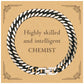 best chemist gifts highly skilled and intelligent appreciation birthday cuban link chain bracelet for chemist men women friends coworkers