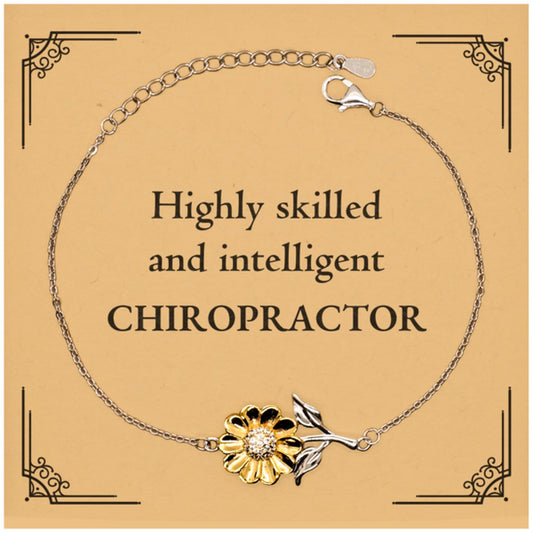 best chiropractor gifts highly skilled and intelligent appreciation birthday sunflower bracelet for chiropractor men women friends coworkers