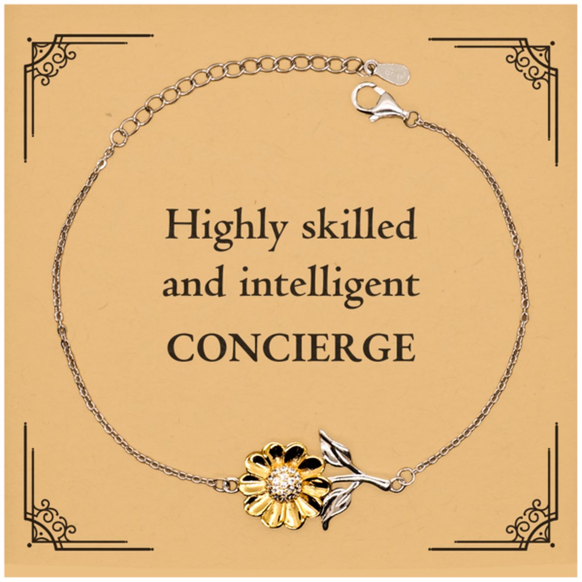 best concierge gifts highly skilled and intelligent appreciation birthday sunflower bracelet for concierge men women friends coworkers