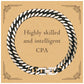 best cpa gifts highly skilled and intelligent appreciation birthday cuban link chain bracelet for cpa men women friends coworkers