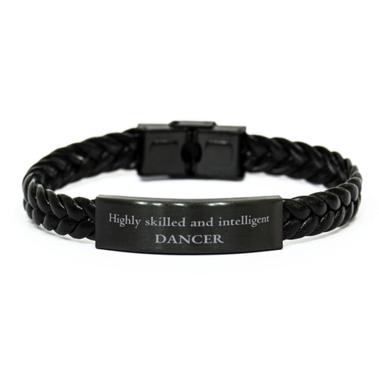 best dancer gifts highly skilled and intelligent appreciation birthday braided leather bracelet for dancer men women friends coworkers