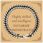best database administrator gifts highly skilled and intelligent appreciation birthday cuban link chain bracelet for database administrator men women friends coworkers