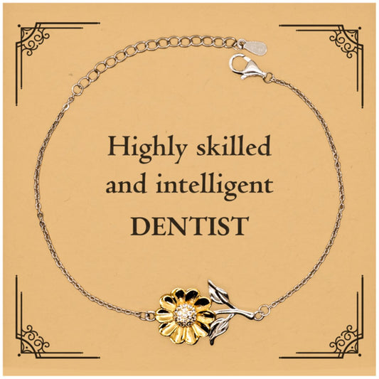 best dentist gifts highly skilled and intelligent appreciation birthday sunflower bracelet for dentist men women friends coworkers