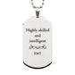 best emt gifts highly skilled and intelligent appreciation birthday silver dog tag for emt men women friends coworkers