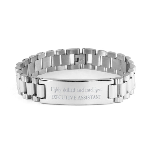 best executive assistant gifts highly skilled and intelligent appreciation birthday ladder stainless steel bracelet for executive assistant men women friends coworkers