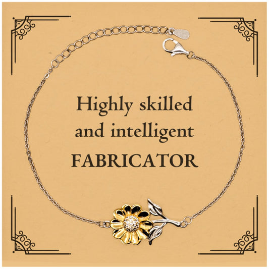 best fabricator gifts highly skilled and intelligent appreciation birthday sunflower bracelet for fabricator men women friends coworkers